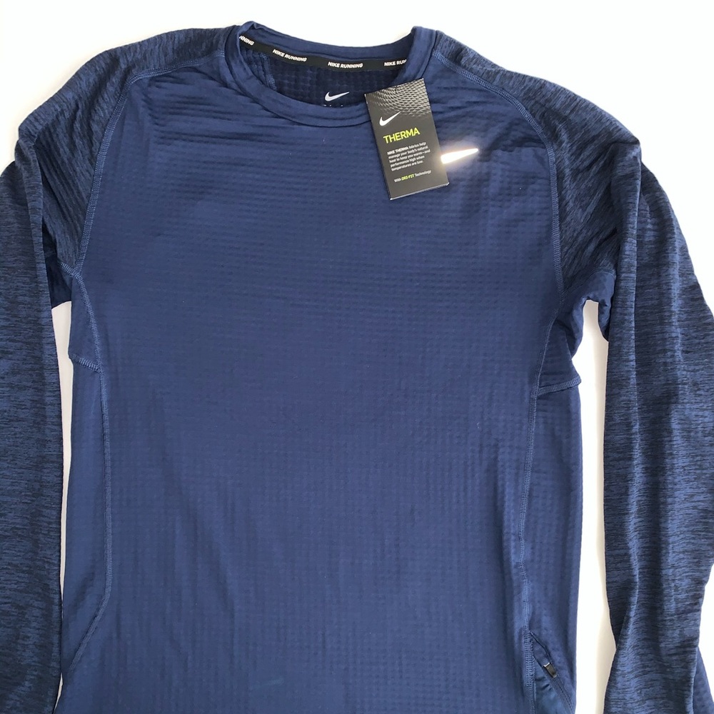 Men’s Nike Long Sleeve Therma Run Tee Size Small